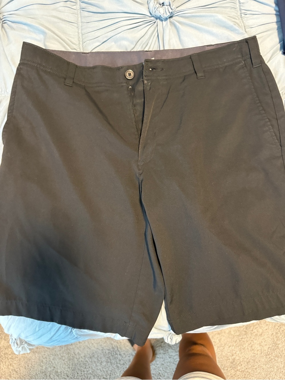 bcg Black Flat-Front Men's Casual Shorts